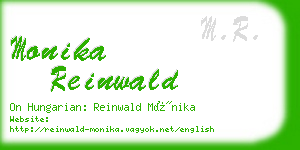 monika reinwald business card